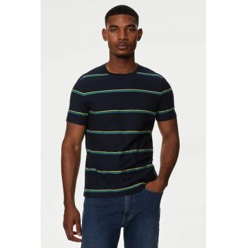 Tricou regular fit cu model in dungi