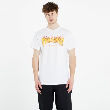 Tricou Thrasher Flame Logo T-Shirt White