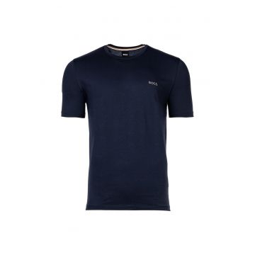 BOSS - Tricou cu decolteu rotund si logo discret