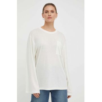 By Malene Birger longsleeve femei, culoarea bej