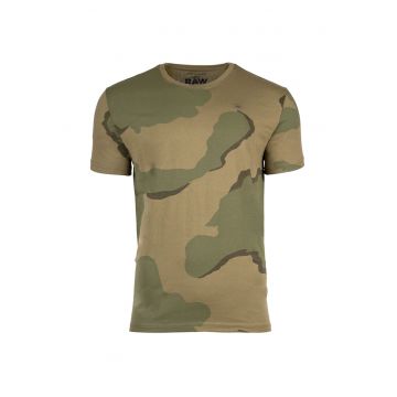 Tricou de bumbac organic cu imprimeu camuflaj