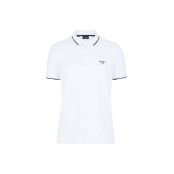 Tricou polo cu detaliu logo Agnello 11667