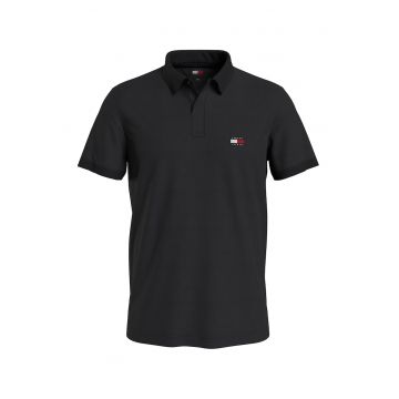 Tricou polo din bumbac cu logo pe piept