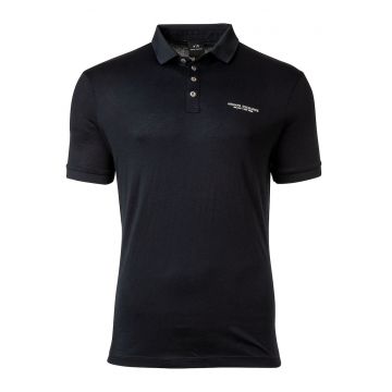 Tricou polo slim fit cu logo