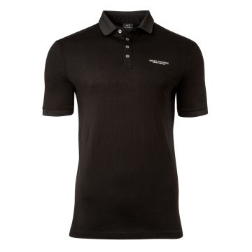 Tricou polo slim fit cu logo