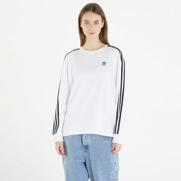 Tricou adidas 3 Stripes Longsleeve T-Shirt White