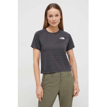 The North Face tricou de antrenament culoarea gri