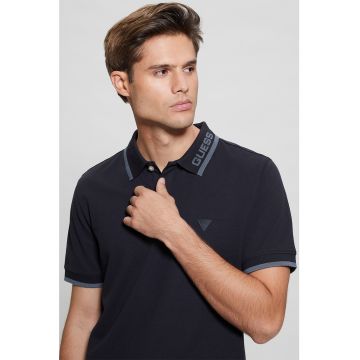 Tricou polo cu model logo discret