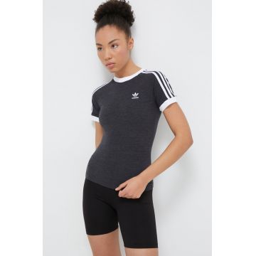 adidas Originals tricou femei, culoarea gri IU2429