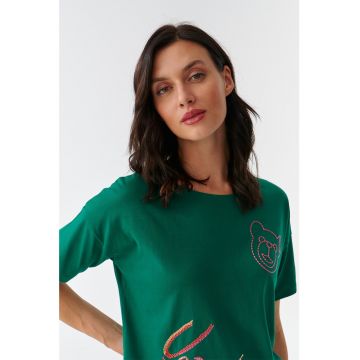 Tricou cu detalii brodate