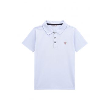 Tricou polo cu logo discret