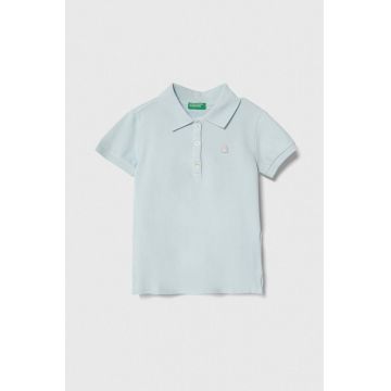 United Colors of Benetton tricou polo copii cu guler