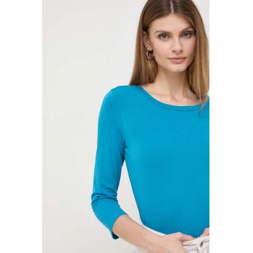 Weekend Max Mara longsleeve femei, culoarea verde 2415970000000