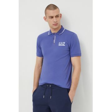 EA7 Emporio Armani tricou polo barbati, cu imprimeu