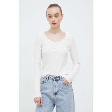 Levi's longsleeve femei, culoarea bej