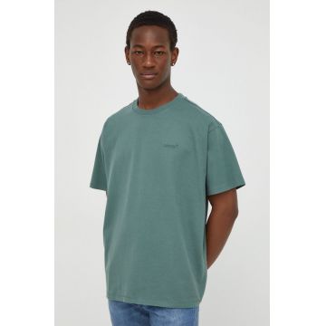 Levi's tricou din bumbac barbati, culoarea verde, modelator