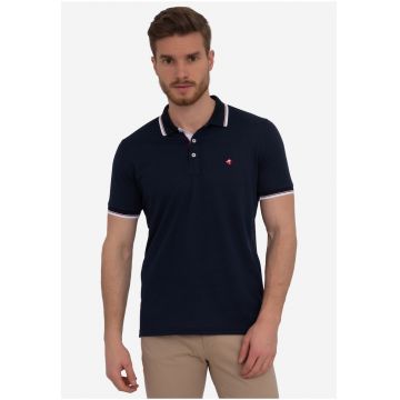 Tricou polo cu detaliu logo