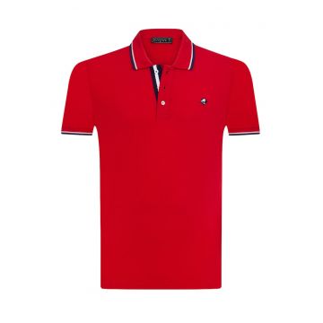 Tricou polo cu fenta cu nasturi 17729