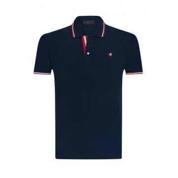 Tricou polo cu fenta cu nasturi 17729