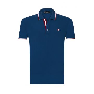 Tricou polo cu fenta cu nasturi 17729