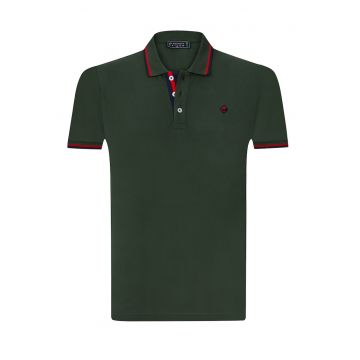 Tricou polo cu fenta cu nasturi 17729