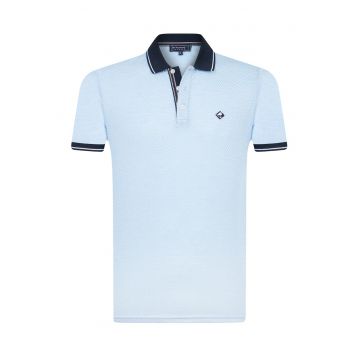 Tricou polo cu guler contrastant