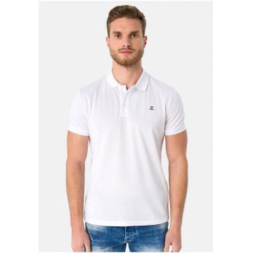 Tricou polo cu logo discret