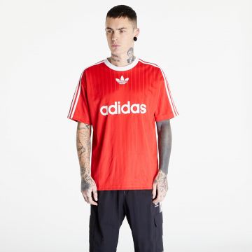 Tricou adidas Adicolor Poly T Better Scarlet/ White