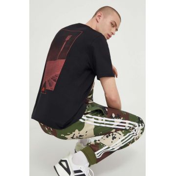 adidas tricou din bumbac TIRO bărbați, culoarea negru, cu imprimeu IN6256