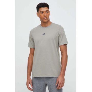 adidas tricou din bumbac TIRO bărbați, culoarea verde, cu imprimeu IS2872