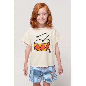 Bobo Choses tricou de bumbac pentru copii culoarea portocaliu