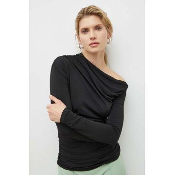 Day Birger et Mikkelsen longsleeve femei, culoarea negru