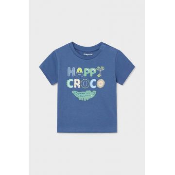 Mayoral tricou din bumbac pentru bebelusi cu imprimeu