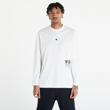 Tricou Y-3 Graphic Long Sleeve Tee UNISEX Off White