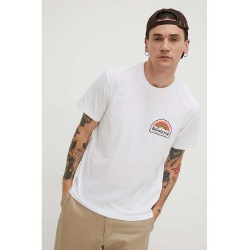 Billabong tricou din bumbac BILLABONG X ADVENTURE DIVISION barbati, culoarea alb, cu imprimeu