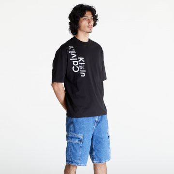 Tricou Calvin Klein Jeans Blocking Graphic Short Sleeve Tee Black