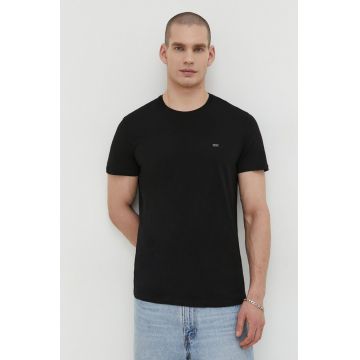 Diesel tricou din bumbac 3-pack bărbați, culoarea negru, uni 00SPDG.0LIAD