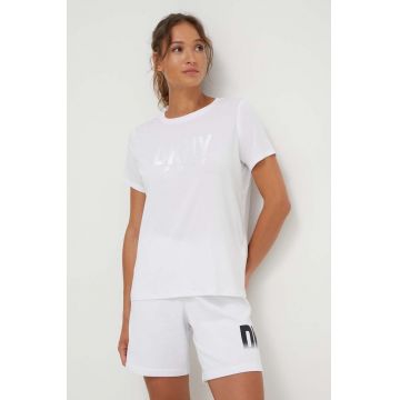 Dkny tricou femei, culoarea alb