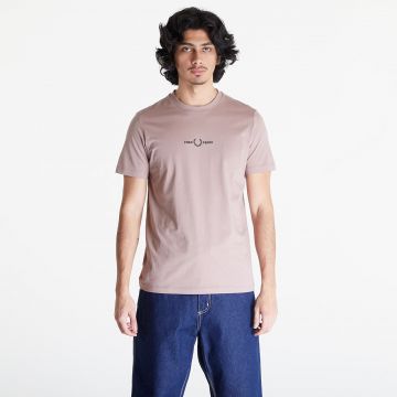 Tricou FRED PERRY Embroidered T-Shirt Dark Pink