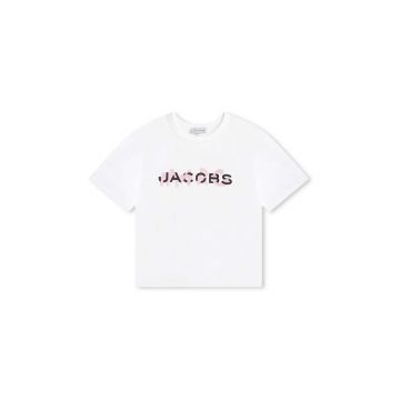 Marc Jacobs tricou de bumbac pentru copii culoarea alb