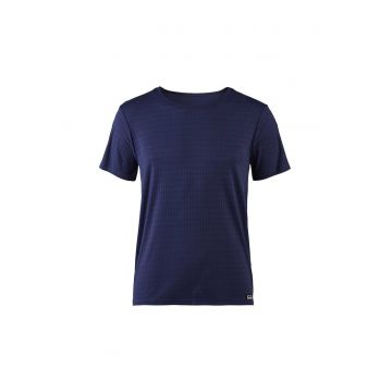 Tricou in carouri cu decolteu rotund