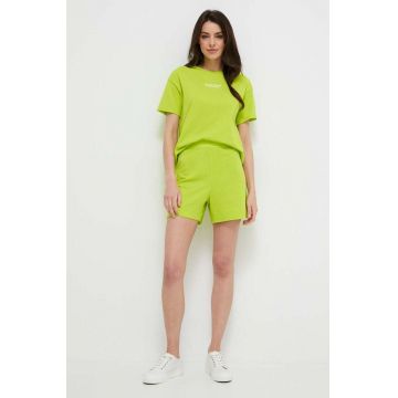 United Colors of Benetton tricou lounge din bumbac culoarea verde