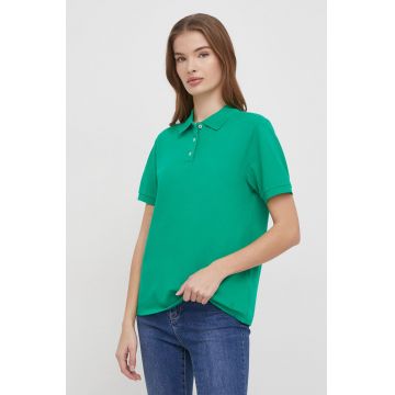 United Colors of Benetton tricou polo femei, culoarea verde