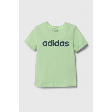 adidas tricou de bumbac pentru copii culoarea verde