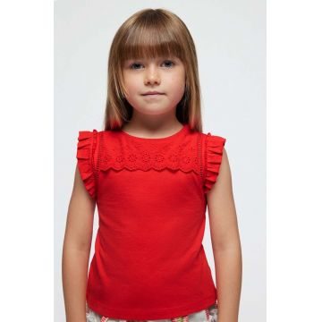 Mayoral top din bumbac pentru copii culoarea violet