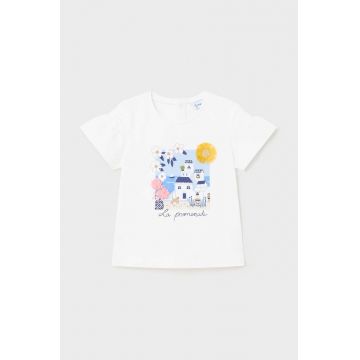 Mayoral tricou bebe culoarea alb