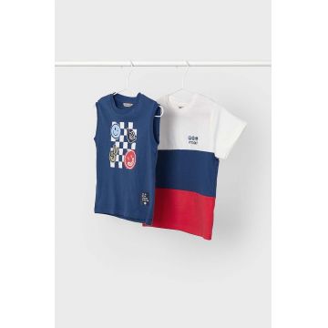 Mayoral tricou de bumbac pentru copii 2-pack cu imprimeu