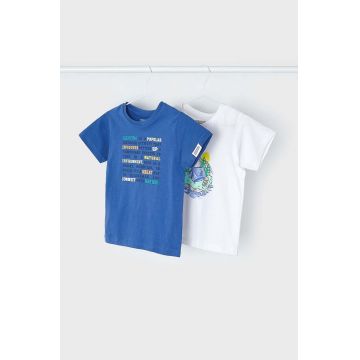 Mayoral tricou de bumbac pentru copii 2-pack cu imprimeu