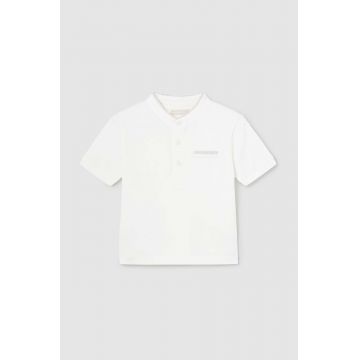 Mayoral tricou polo pentru copii culoarea bej, neted