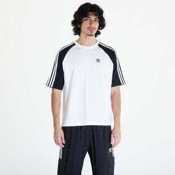 Tricou adidas Blocked Tee Os White/ Black